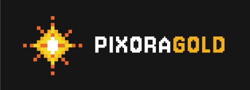 PixoraGold Logo
